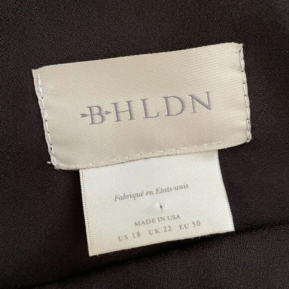 BHLDN Anthropologie Womens Windham Jumpsuit Plus Sz 18 Black 1 Shoulder Wide Leg - Picture 12 of 12